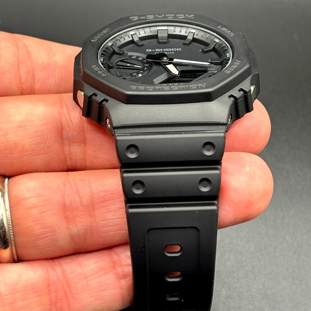 Casio G-Shock GA-2100-1A1 Monochrome Black Carbon Core Guard CasiOak Watch NIB - Picture 17 of 17